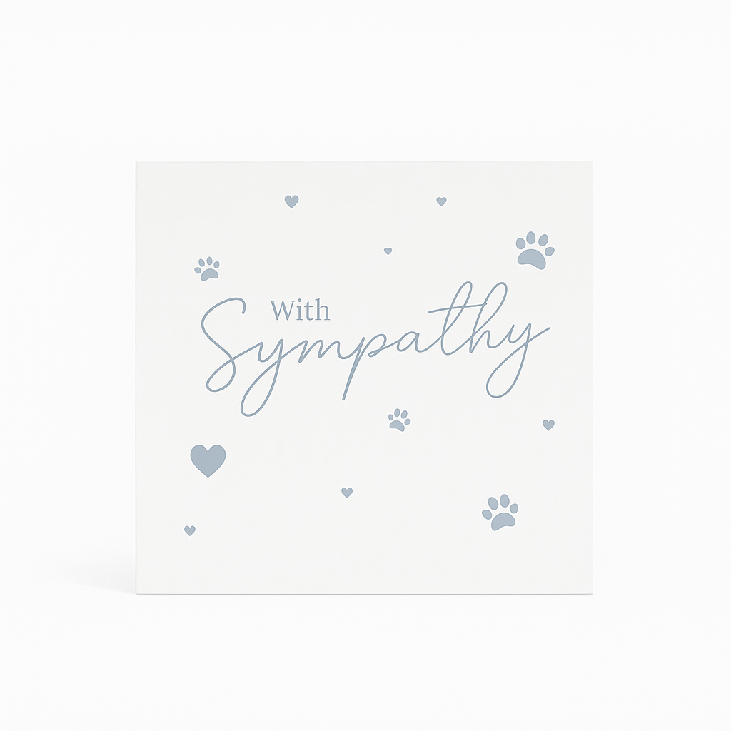 With Sympathy Pet Sympathy Card