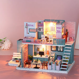 DIY Miniature House Kit | Pink Cafe