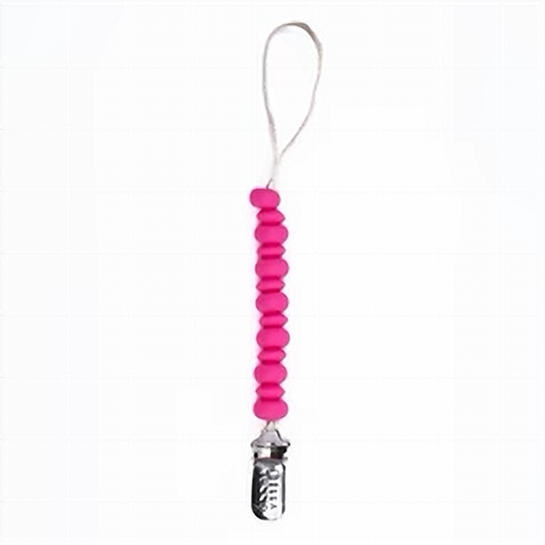 Bella Tunno Silicone Pacifier Clip | Pink