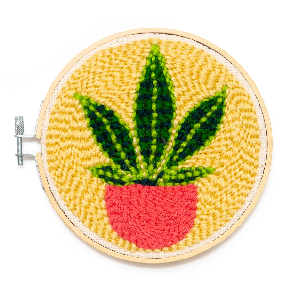 Plant Punch Needle Kit | Kikkerland | The Gifted Type