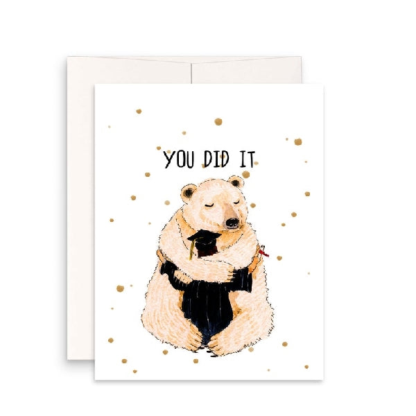 Bear Hug Graduation Card