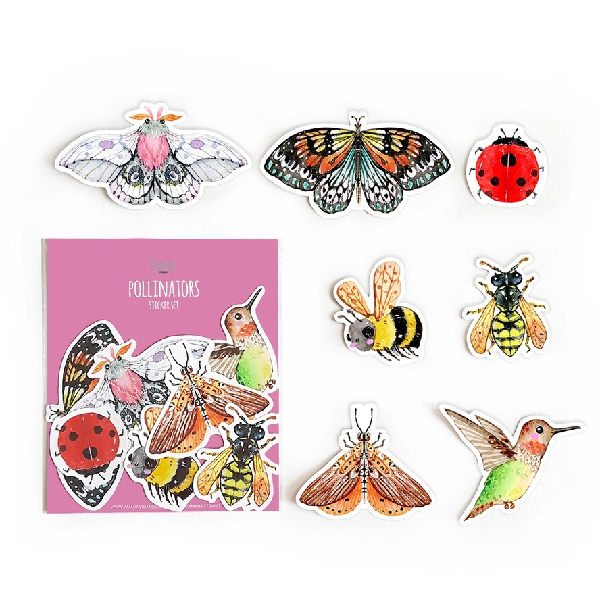 Pollen Sticker Pollinators Sticker Set | Stickers | The Gifted Type