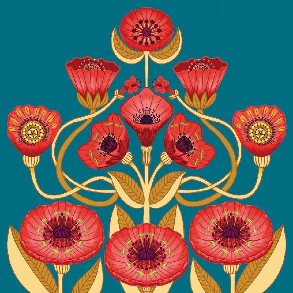 Iceland Poppy Blank Art Card