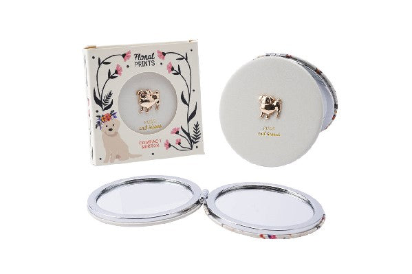 Pugs And Kisses Compact Mirror