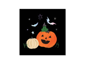 Pumpkin Truck Halloween Pop Up Card