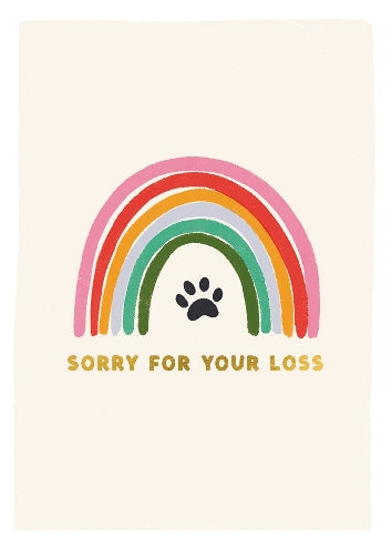 Animal Paw Sympathy Card