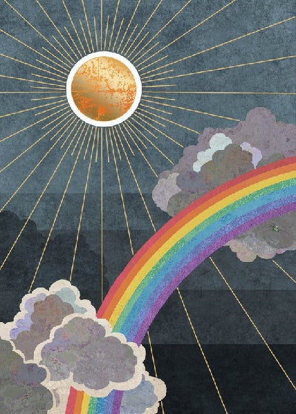 Rainbow Blank Art Card