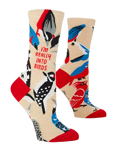 Blue Q Women's Crew Socks | I'm Really Into Birds