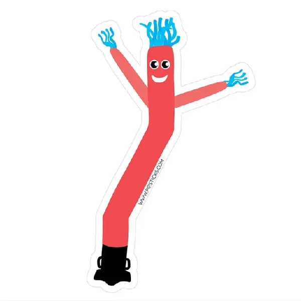 Pipsticks Vinyl Sticker | Red Air Dancer