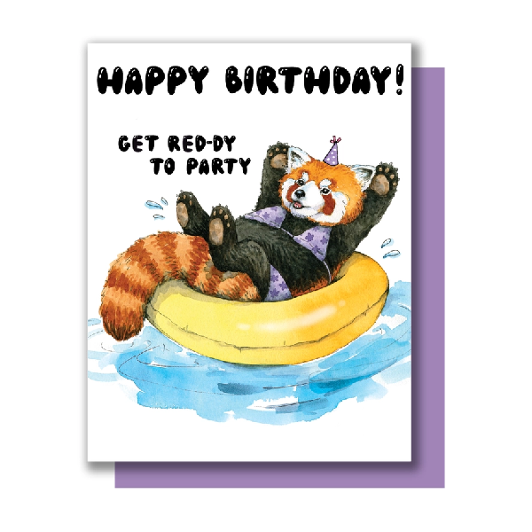 Red-dy To Party Birthday Card