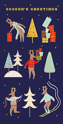 Reindeer Christmas Money Wallet Card