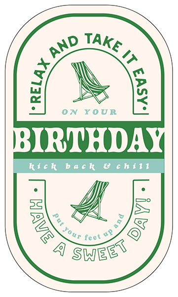 Take It Easy Birthday Card