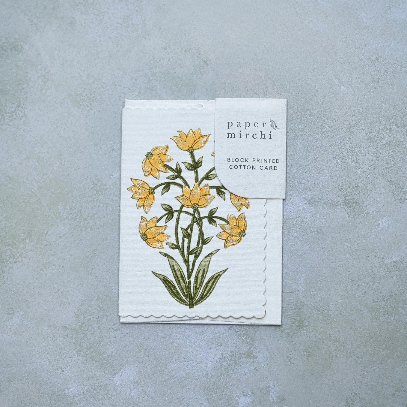 Champaca Saffron Blank Art Card