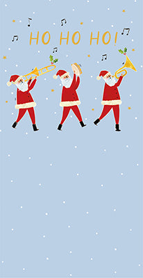 Santa Musicians Christmas Money Wallet Card