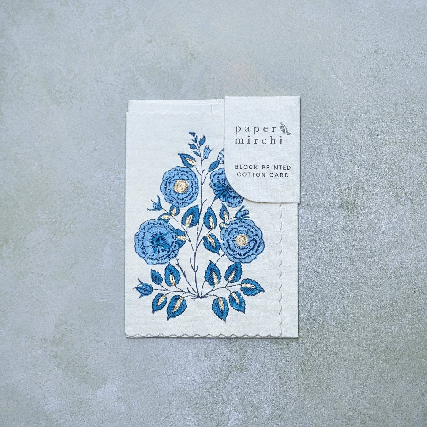 Gulab Sapphire Blank Art Card