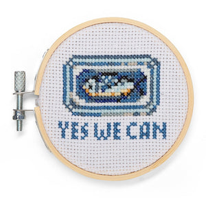 Mini Sardine Cross Stitch Embroidery Kit