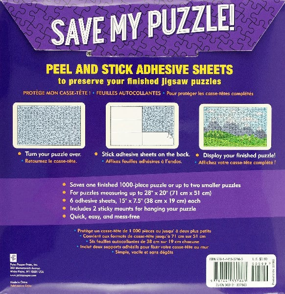 Save My Puzzle Adhesive Sheets