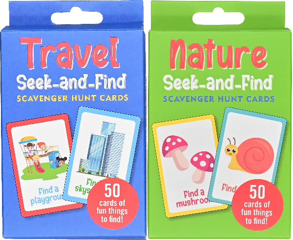 Nature And Travel Seek-And-Find Scavenger Hunt Card Set | Peter Pauper ...