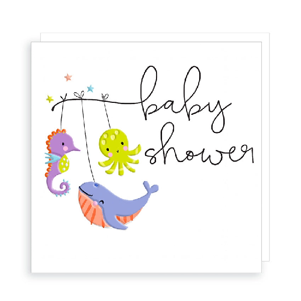Sea Life Baby Shower Card