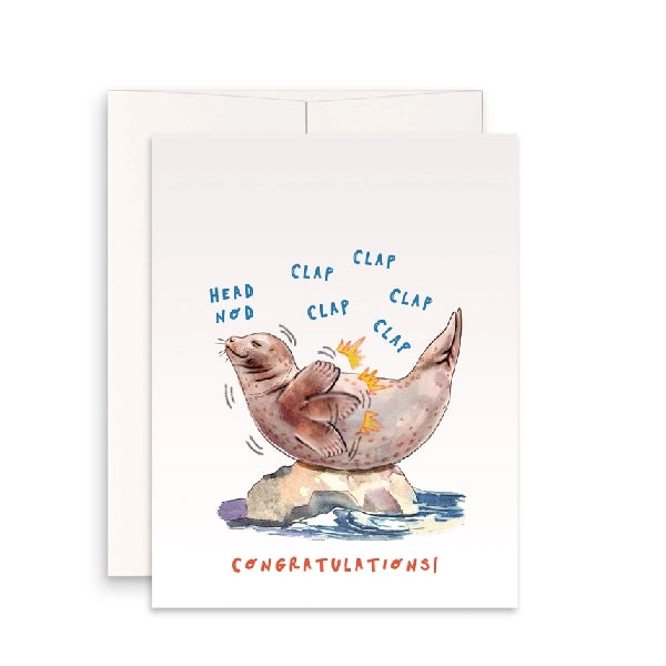 Seal Of Approval Congrats Card