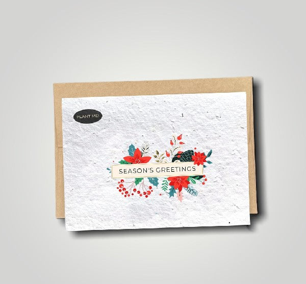 Season's Greetings Plantable Holiday Card