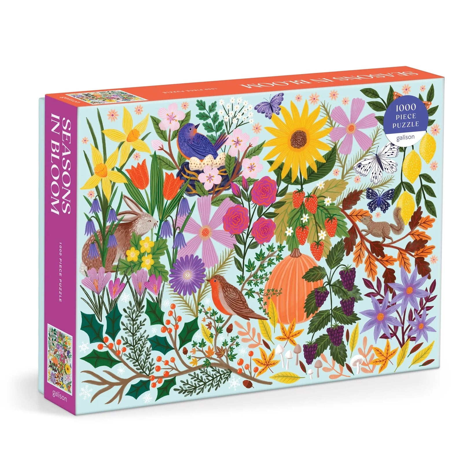 Galison 1000 Piece Puzzle | Seasons In Bloom