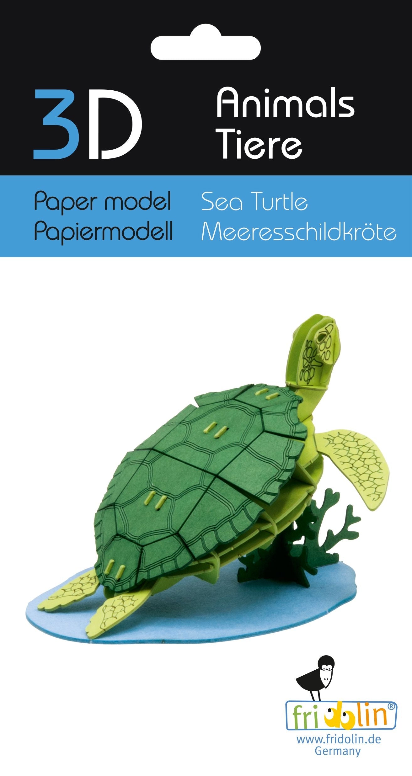 Sea Turtle 3D Paper Model