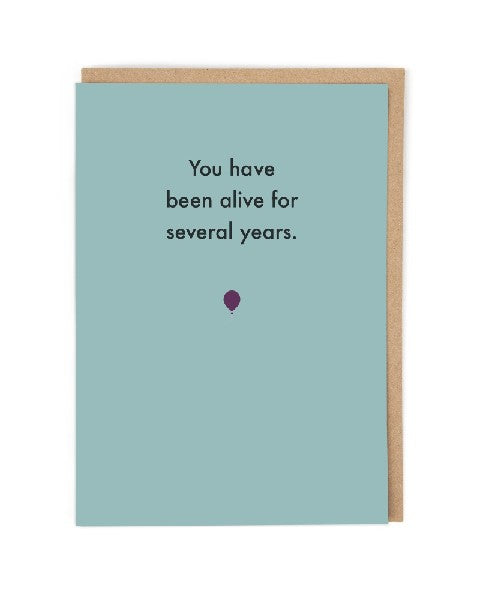 Several Years Birthday Card