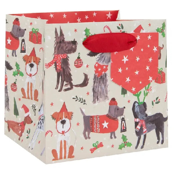 Small Christmas Bow-Wow Gift Bag