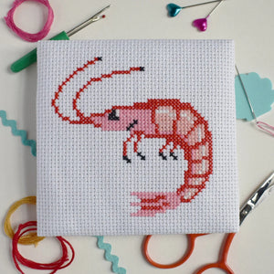 Shrimp Mini Cross Stitch Kit