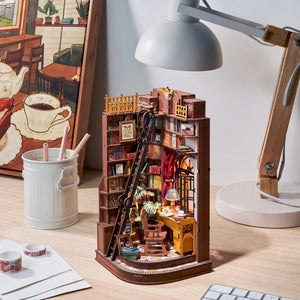 DIY Miniature Book Nook Kit | Silent Corner Study