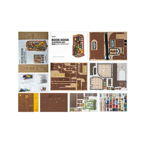 DIY Miniature Book Nook Kit | Silent Corner Study