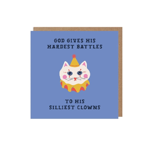 Silliest Clowns Blank Humour Card