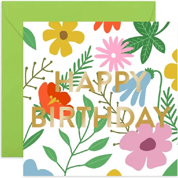 Simple Floral Thank You Card
