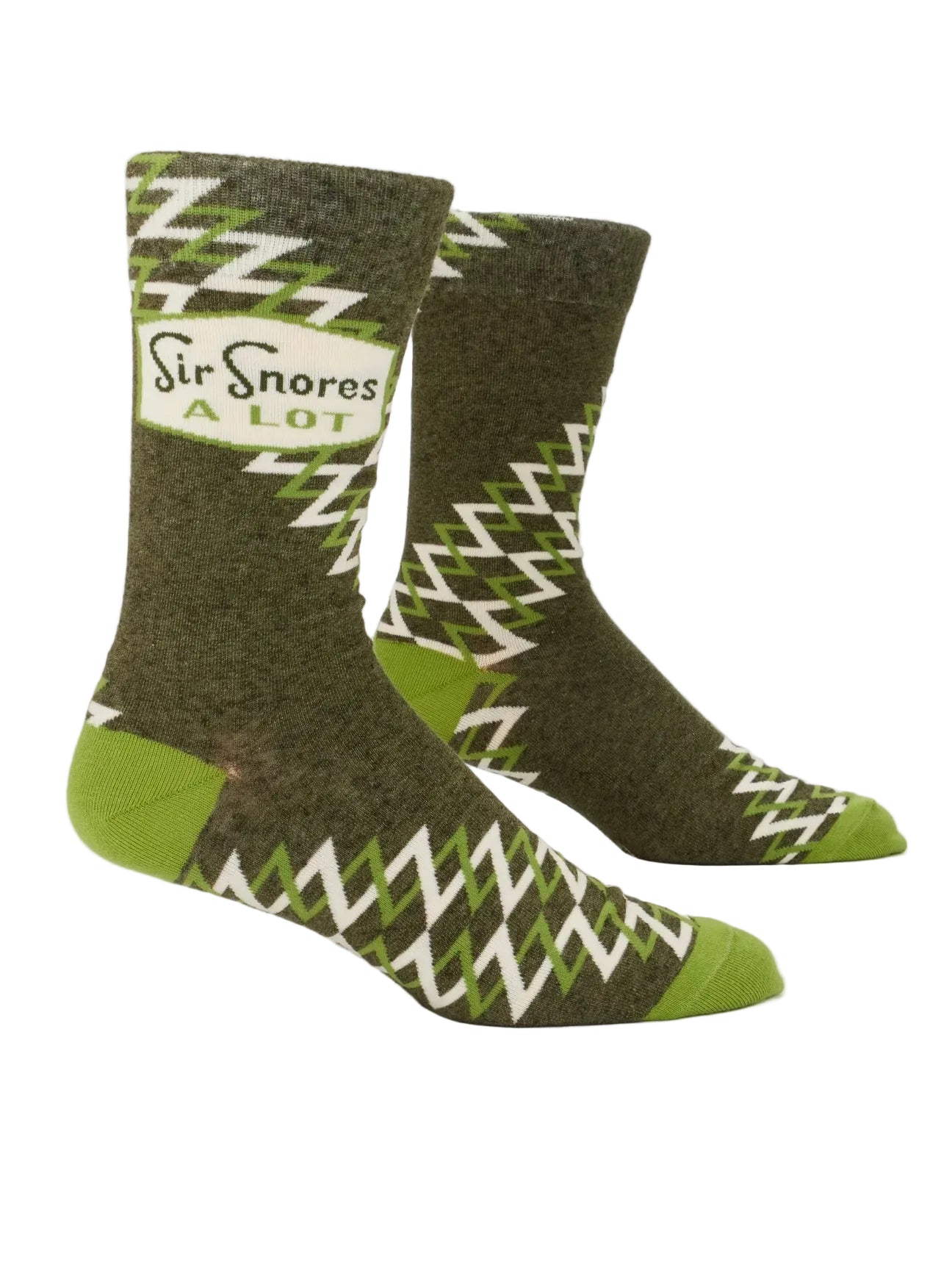 Blue Q Men's Crew Socks | Sir Snores A Lot