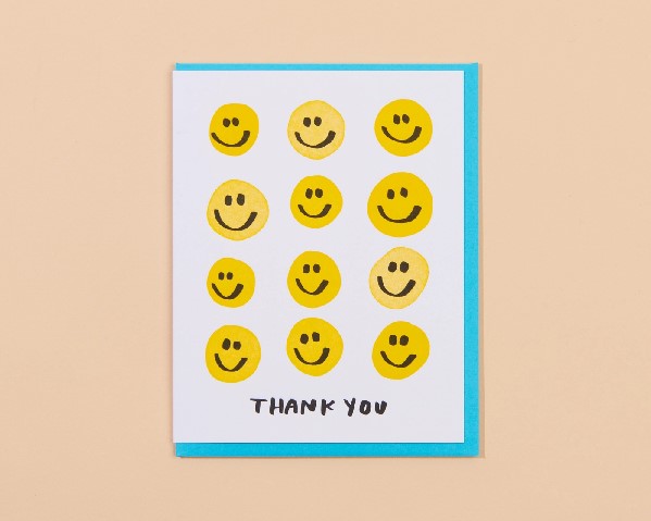 Smiley Faces Thank You Card