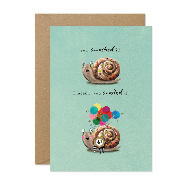 You Snailed It Card | Congratulations Cards | The Gifted Type