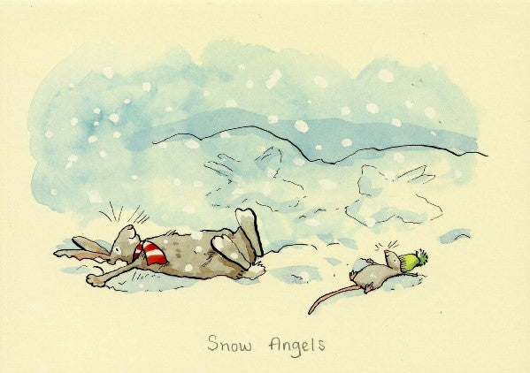 Snow Angels Christmas Card