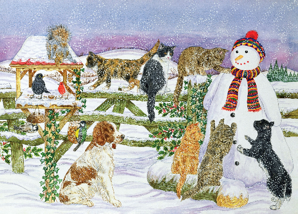 Peter Pauper 1000 Piece Puzzle | Snowman And Friends