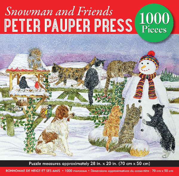 Peter Pauper 1000 Piece Puzzle | Snowman And Friends