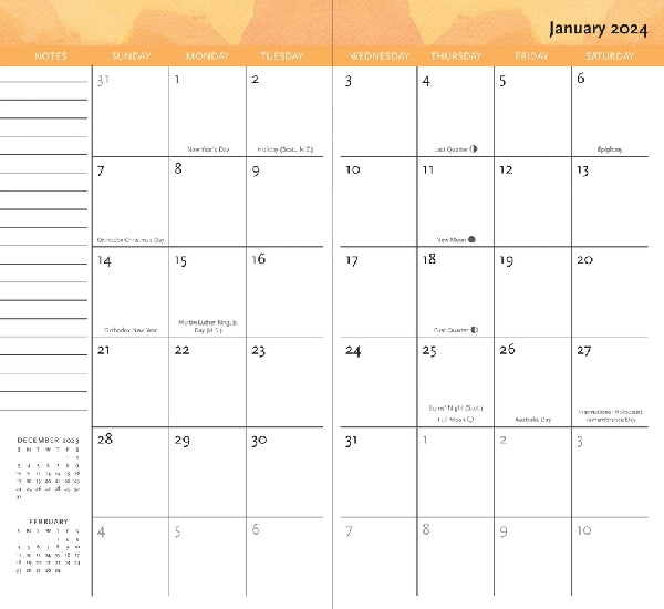 Peter Pauper 2024-25 2-Year Pocket Planner | Soleil