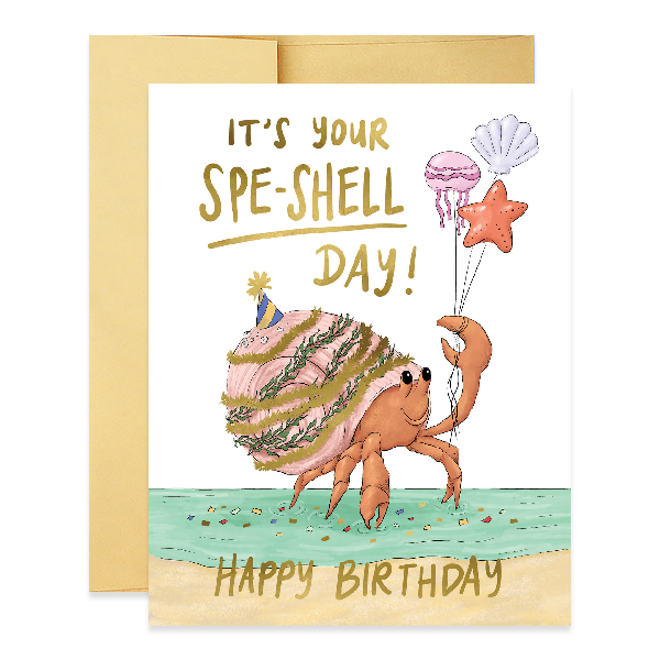 Spe-Shell Day Birthday Card