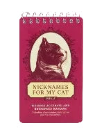 Blue Q Spiral Notebook 3" x 5" | Nicknames For My Cat