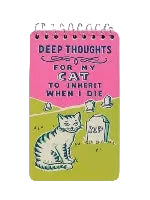 Blue Q Spiral Notebook 3"x 5" | Deep Thoughts
