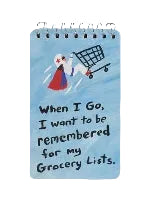 Blue Q Spiral Notebook 3"x 5" | Grocery Lists