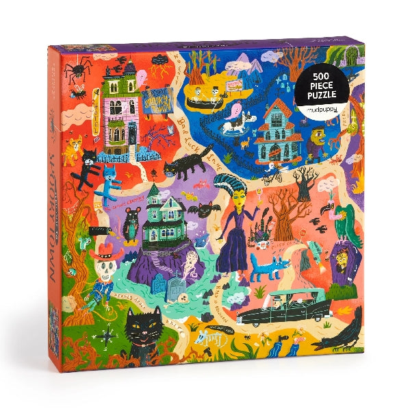 Mudpuppy 500 Piece Puzzle | Spooky Town