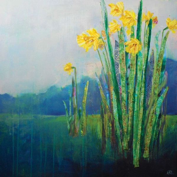 Spring Daffodils Blank Art Card