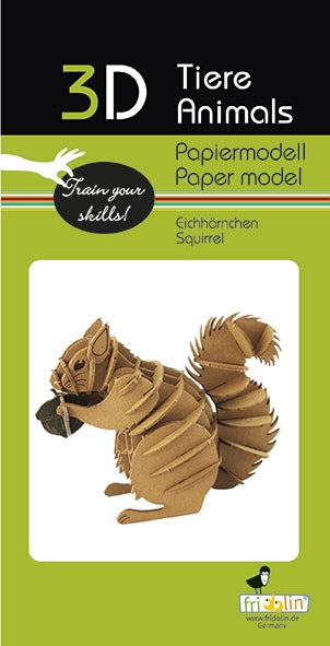 Squirrel 3D Paper Model