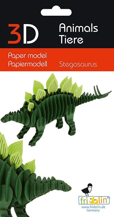 Stegosaurus 3D Paper Model | 3D Paper Models | The Gifted Type