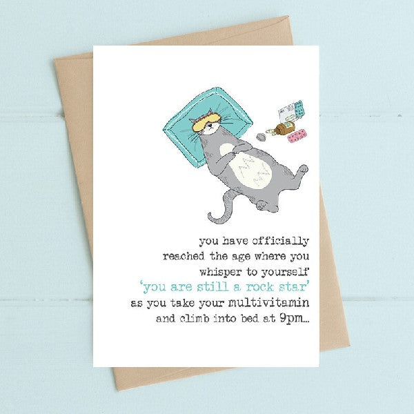 Still A Rockstar Birthday Card
